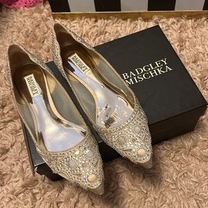 Bejeweled badgley mischka flats